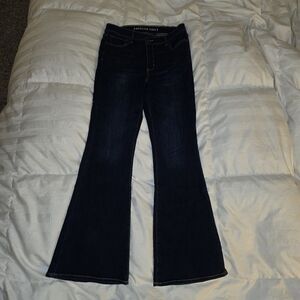 AE Dark High-Waisted Flare Jean